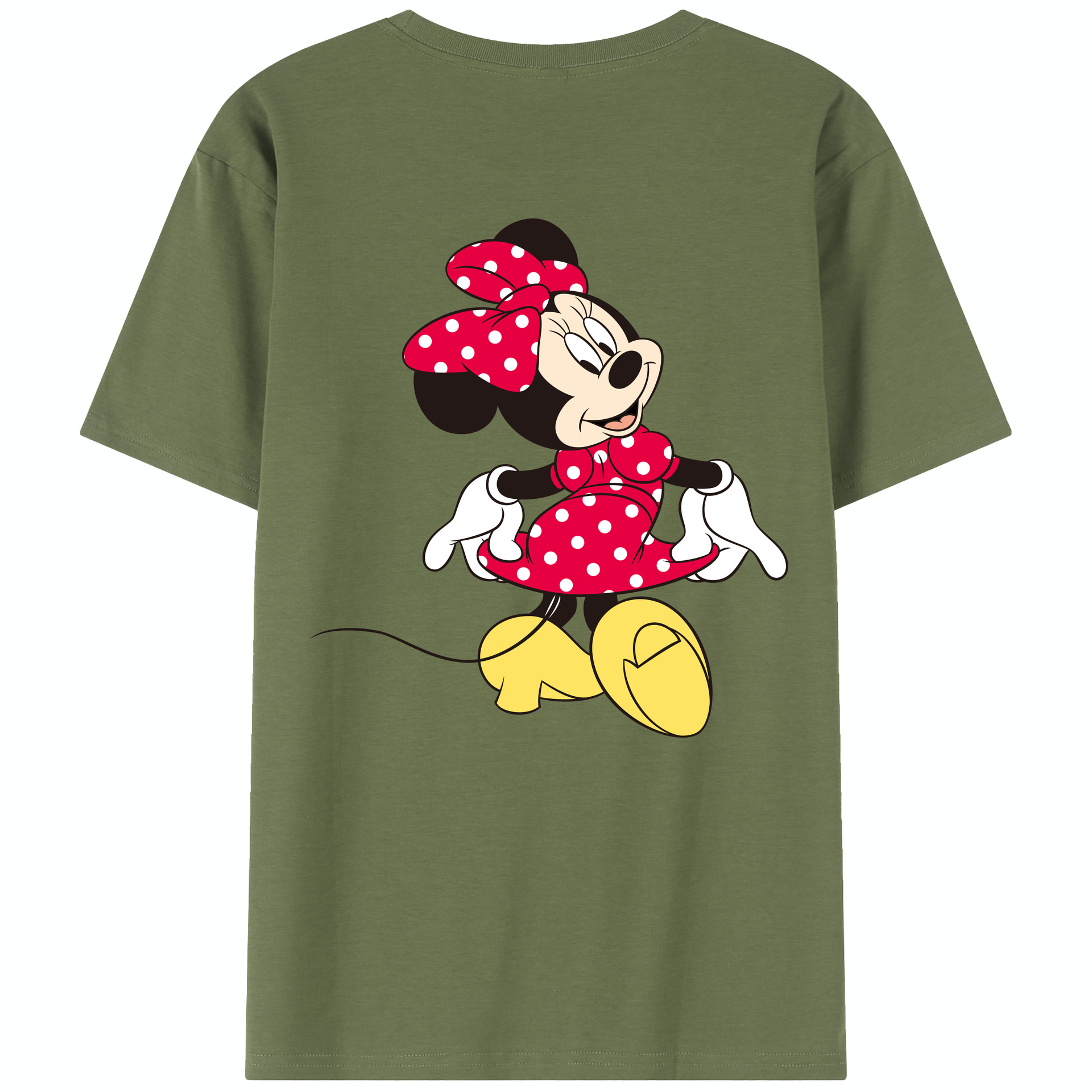 （画像用） ミッキーマウス Mickey Mouse 綿100％半袖Tシャツ（背面プリント）